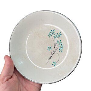 Vintage Royal China Sorrento Saucer Plate 22-Kt Platinum Trim & Floral Design